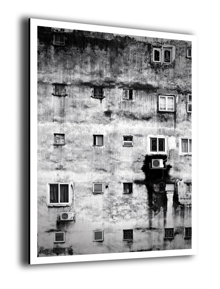 Architecture - Mur Dégradé Noir et Blanc 