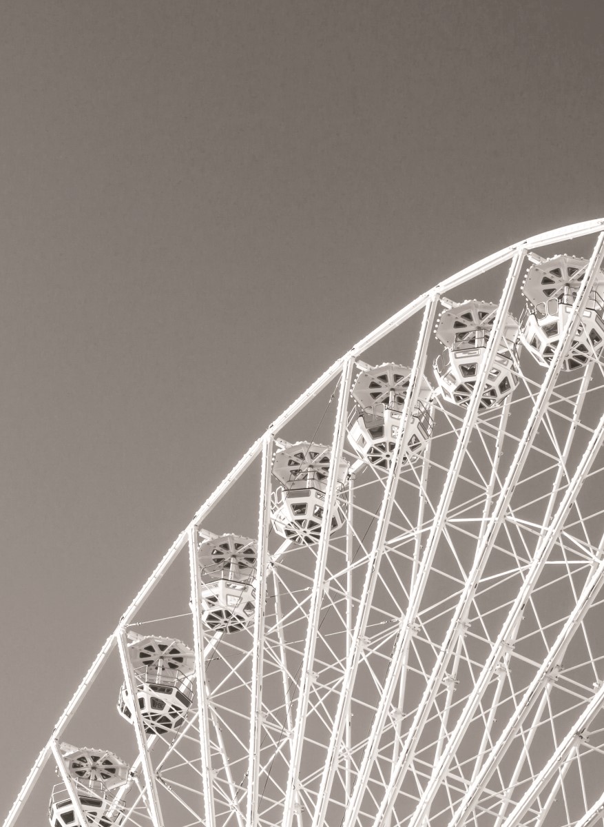Industriel - La Grande Roue Noir et Blanc