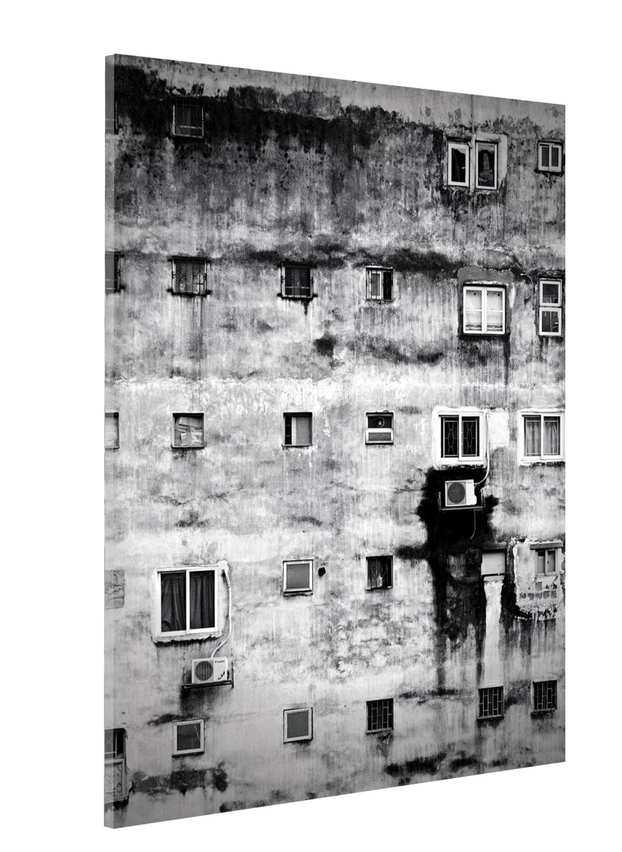 Architecture - Mur Dégradé Noir et Blanc 