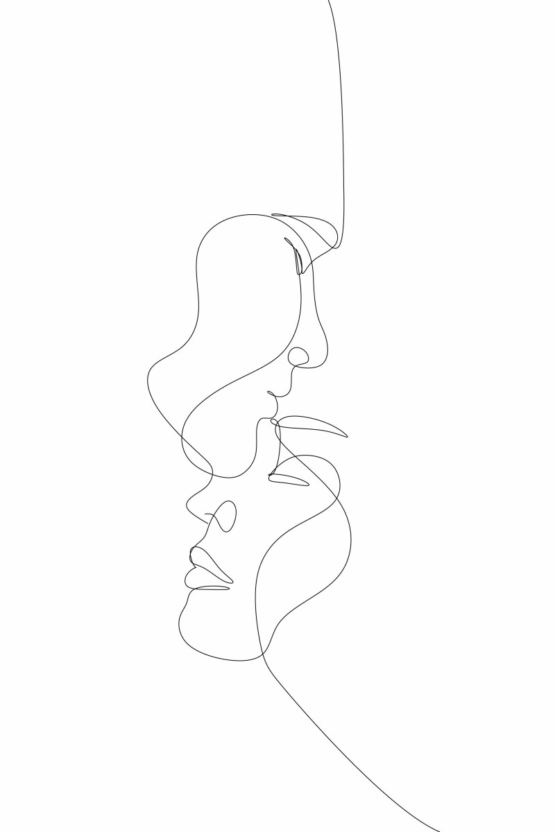 Abstrait - Line Couple