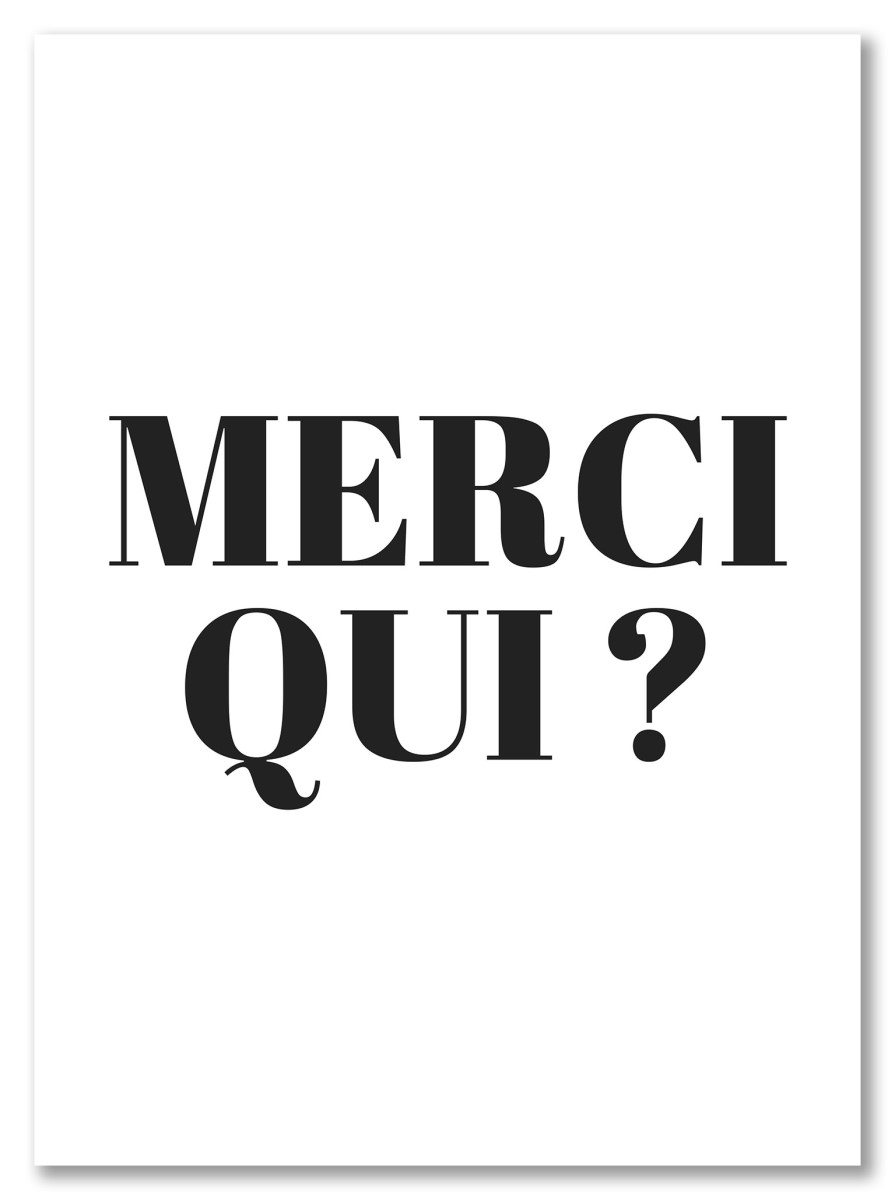 Ecriture - Merci qui ?
