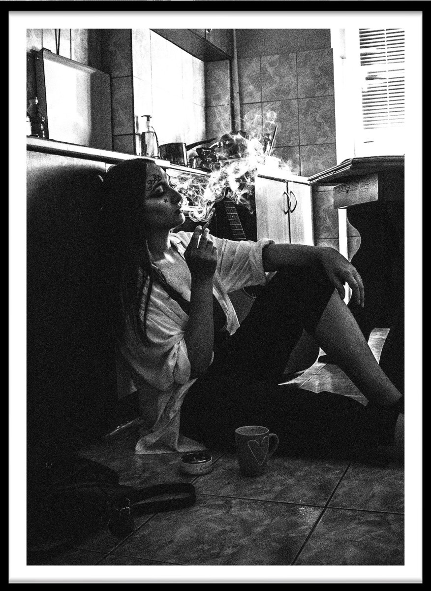 Portrait - Smoking Girl