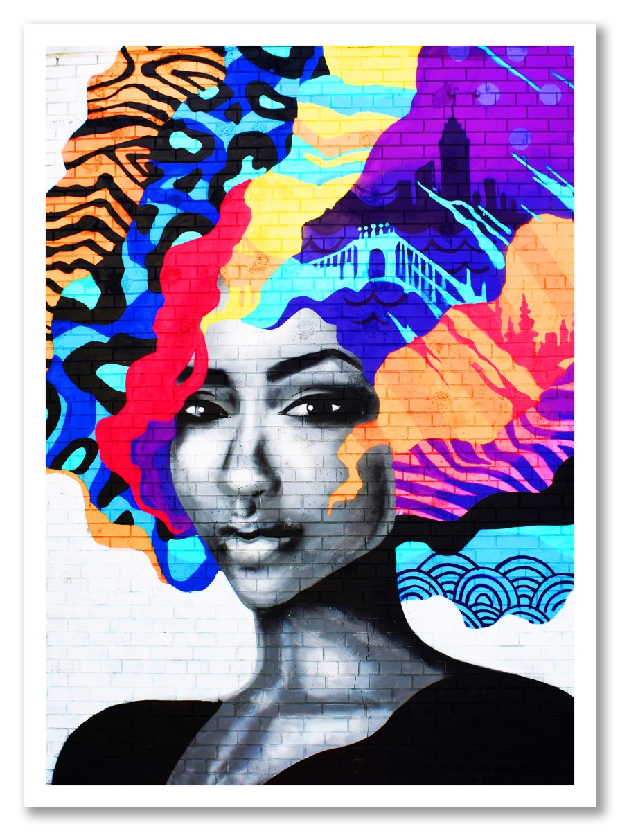 Street Art - Afro Colorée