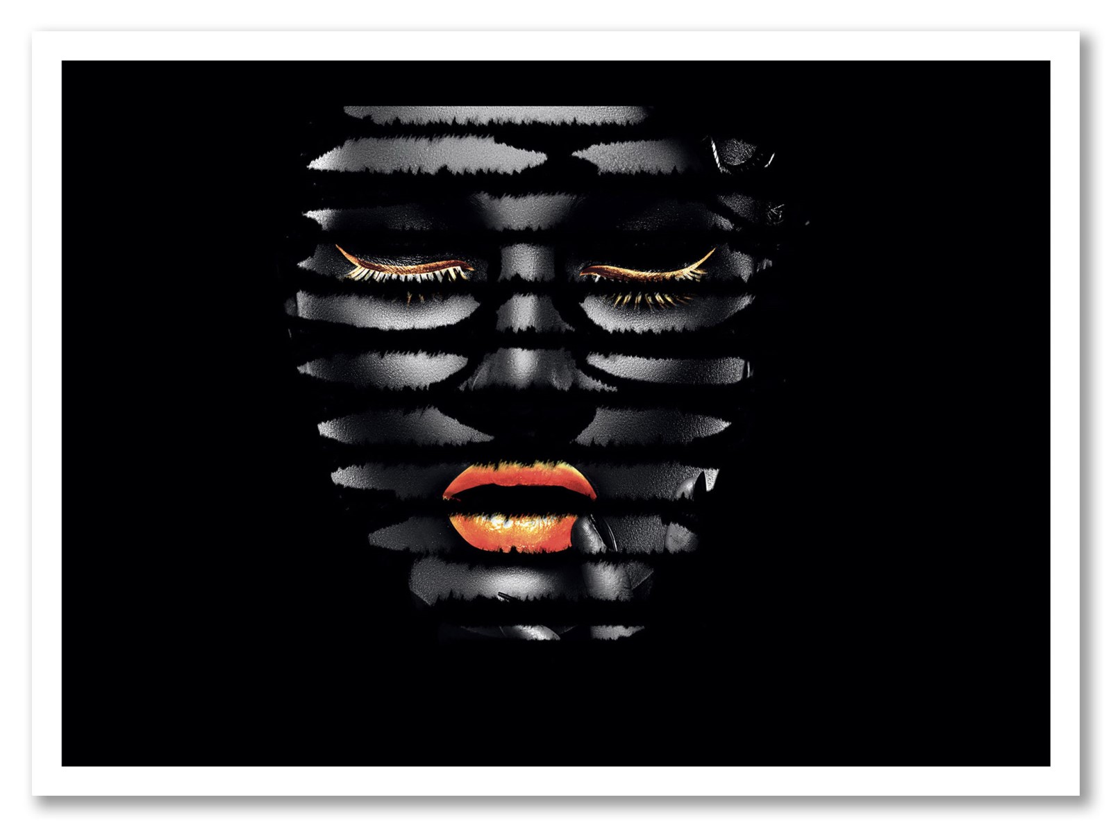 Portrait - Femme Rayures Couleur