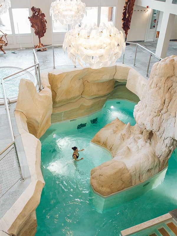 Deep Nature spa à Arc 1950 - résidences avec piscine et spa