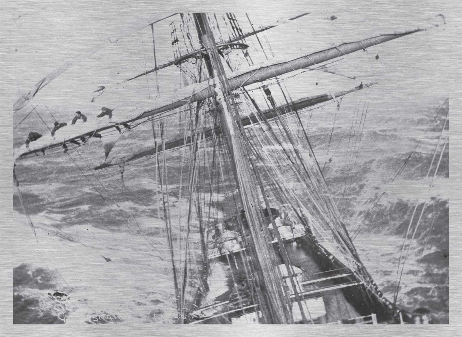 Marine - Voilier Jaune Ancien